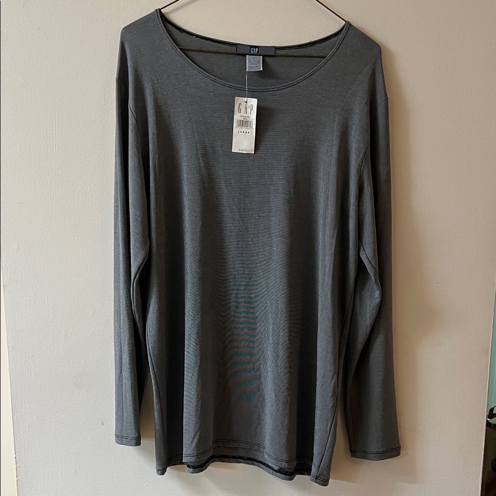 Vintage NWT GAP Charcoal Long Sleeve Shirt